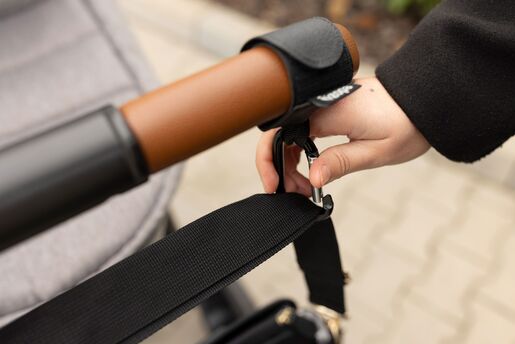 Zopa kožna kuka za dječja kolica Black 2/1