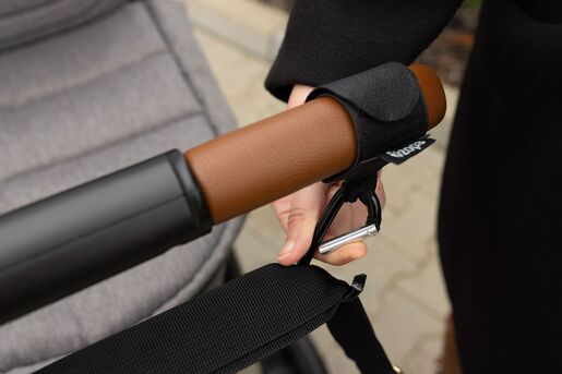 Zopa kožna kuka za dječja kolica Black 2/1