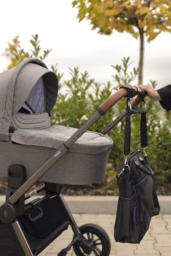 Zopa kožna kuka za dječja kolica Black 2/1