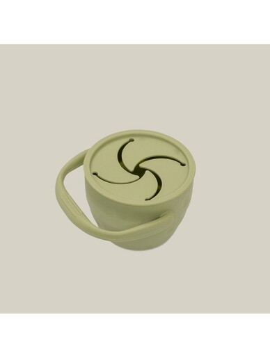 InterBaby sklopivi silikonski držač za grickalice, Olive Green