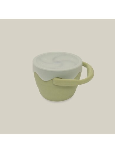 InterBaby sklopivi silikonski držač za grickalice, Olive Green