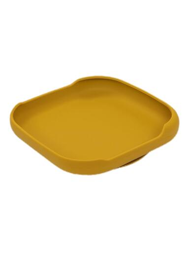 InterBaby Silikonski tanjur s vakuumskom podlogom, Earth Ocher