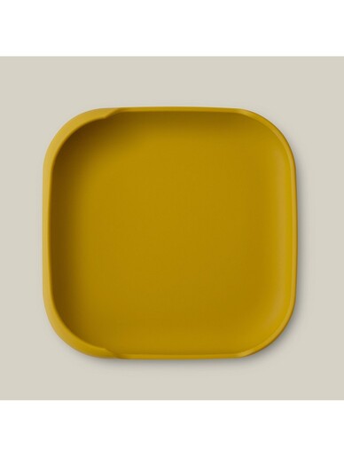 InterBaby Silikonski tanjur s vakuumskom podlogom, Earth Ocher