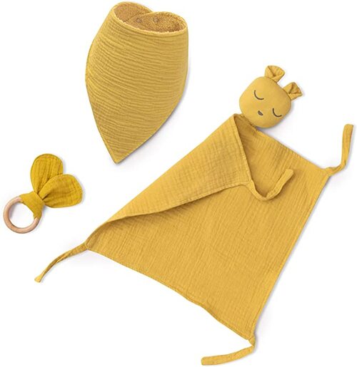 InterBaby set za bebe Muslin Ocher Yellow