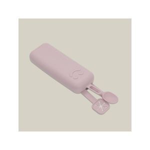 Interbaby set silikonskog pribora za jelo, Dark Pink