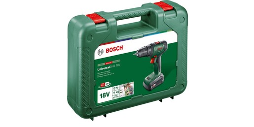 Bosch akumulatorski odvijač-bušilica UniversalDrill 18V (1x1,5 Ah) + punjač AL 1810 CV