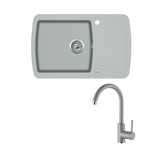 Set sudoper Helika Lira SQL101-W + slavina SHR J, Alumetallic