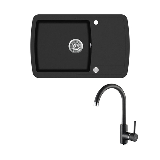 Set sudoper Helika Lira SQL101-W + slavina SHR J, Black