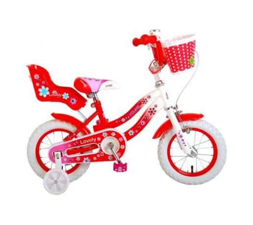 VOLARE dječji bicikl Lovely 12", crveno/bijeli