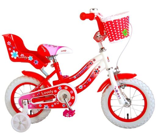 VOLARE dječji bicikl Lovely 12", crveno/bijeli
