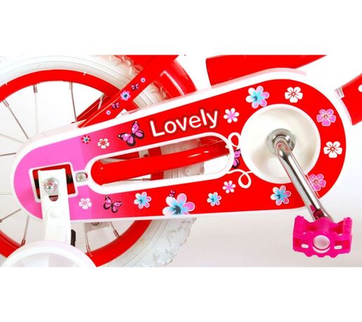 VOLARE dječji bicikl Lovely 12", crveno/bijeli