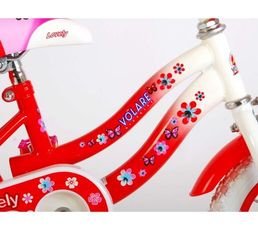 VOLARE dječji bicikl Lovely 12", crveno/bijeli