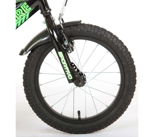 VOLARE dječji bicikl Sportivo 16", zeleno/crni