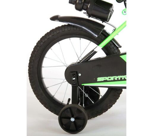 VOLARE dječji bicikl Sportivo 16", zeleno/crni