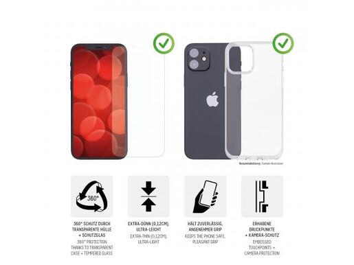 DISPLEX zaštitno staklo za Apple iPhone 14 Pro + maskica, prozirna