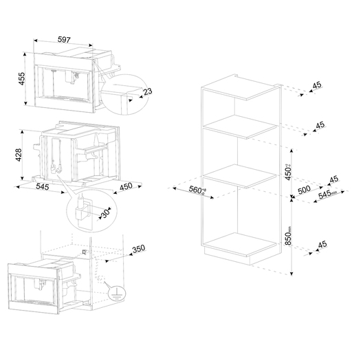 Smeg aparat za kavu CMS4104G