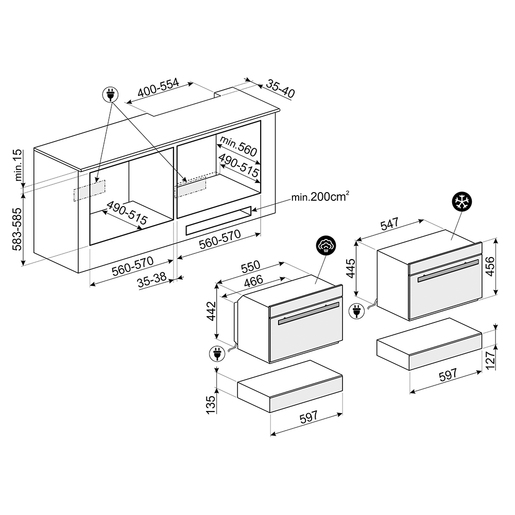 Smeg ladica za vakumiranje CPV615NR Dolce Stil Novo