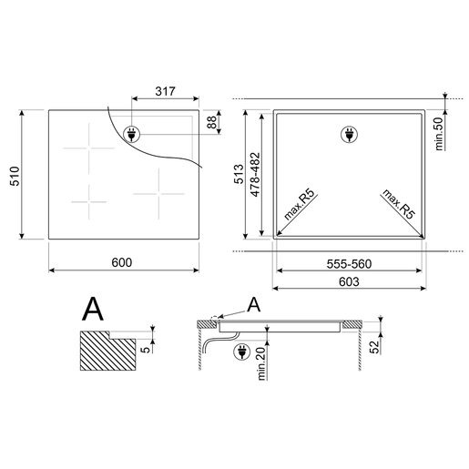 Smeg ploča za kuhanje SI2641D