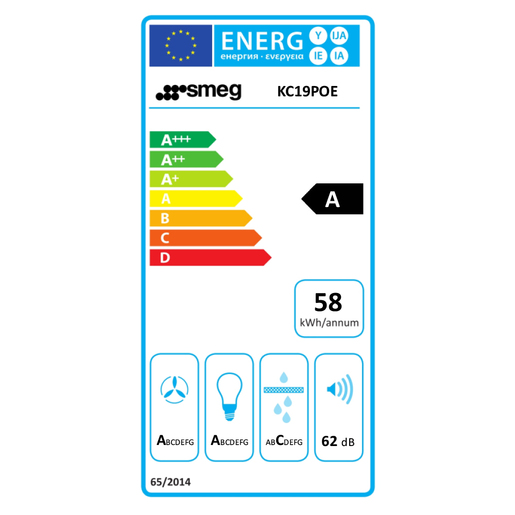 Smeg kuhinjska napa KC19POE Cortina