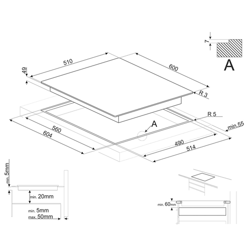 Smeg ploča za kuhanje SI2M7643D