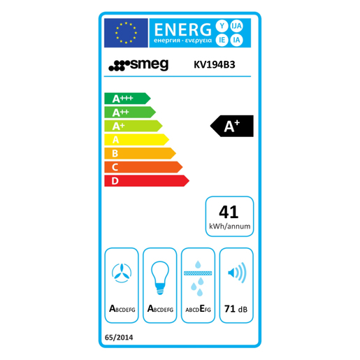 Smeg kuhinjska napa KV194B3 Linea