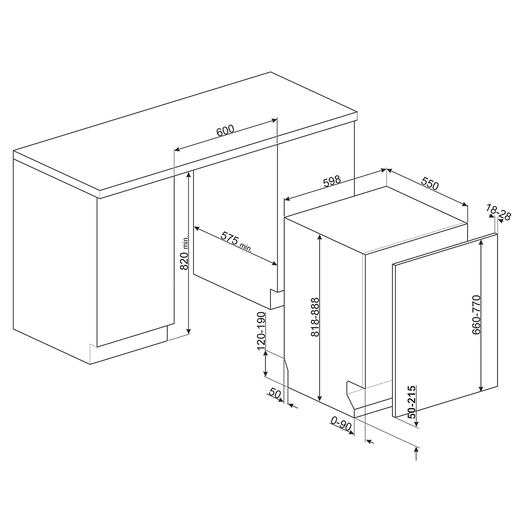 Smeg perilica posuđa STL352C