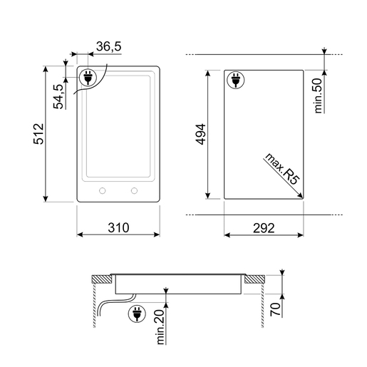 Smeg ploča za kuhanje PGF30T-1 Classica