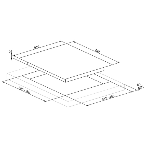 Smeg ploča za kuhanje PXL675L Dolce Stil Novo