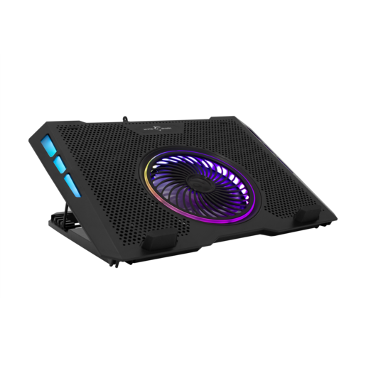 White Shark GCP-13 Aurora hladnjak za laptop, 5 ventilatora, RGB, do 17.3