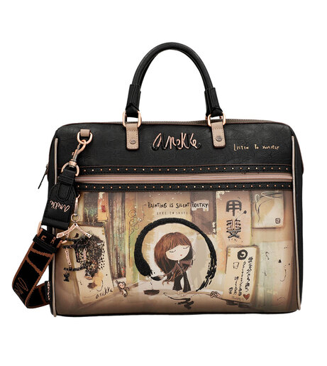 Torba poslovna Anekke FW23 SHOEN BLACK L-41x31x10 cm