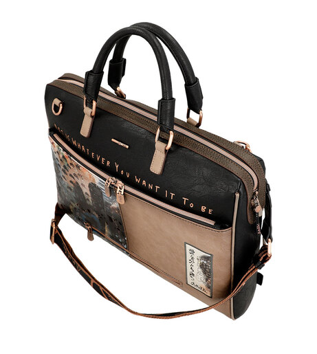 Torba poslovna Anekke FW23 SHOEN BLACK L-41x31x10 cm