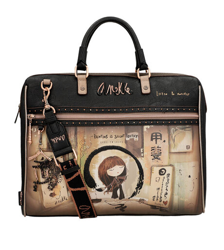 Torba poslovna Anekke FW23 SHOEN BLACK L-41x31x10 cm