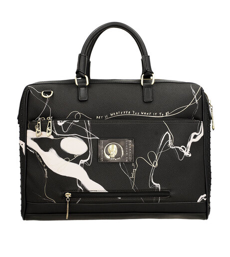Torba poslovna Anekke FW23 crna NATURE SHODO 41x31x10 cm