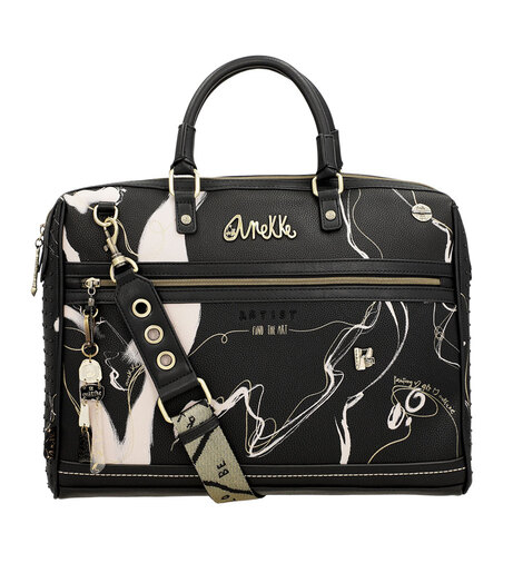 Torba poslovna Anekke FW23 crna NATURE SHODO 41x31x10 cm