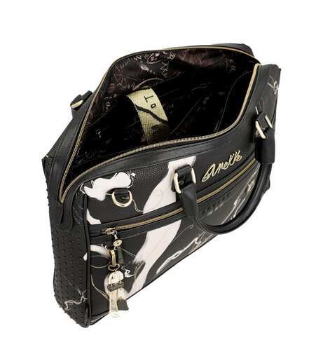 Torba poslovna Anekke FW23 crna NATURE SHODO 41x31x10 cm