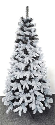 Umjetno božićno drvce - EMILI crno - siva - 180 cm