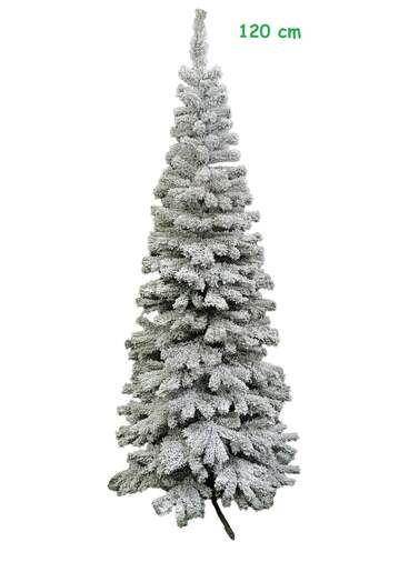 Umjetno i usko božićno drvce - KAROLINA snježna - 120 cm