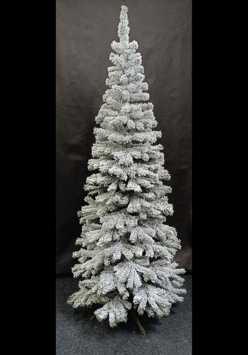 Umjetno i usko božićno drvce - KAROLINA snježna - 120 cm