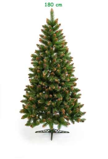 Umjetno božićno drvce - BEATA zlatna s češerima - 180 cm