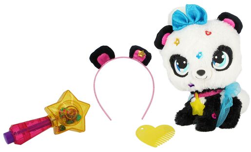 Plišana igračka Shimmer Stars - panda Piksi, s opremama