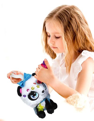 Plišana igračka Shimmer Stars - panda Piksi, s opremama