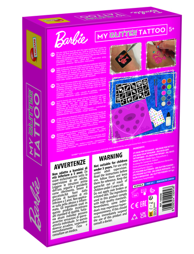 Barbie Glitter Tattoo