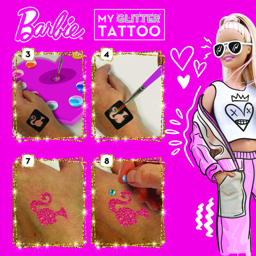 Barbie Glitter Tattoo