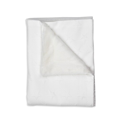 InterBaby dvostrana dekica 80x100 cm, Stars Light Beige