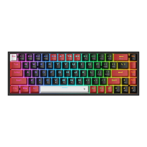 Redragon Castor Pro K631RGB, mehanička tipkovnica, crvena/crna