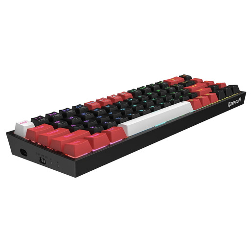 Redragon Castor Pro K631RGB, mehanička tipkovnica, crvena/crna