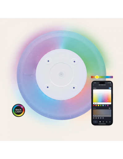 KSIX DUO stropna svjetiljka SmartLED, 42 cm, 24 W, 2.450 lm, RGB-CCT, WiFi