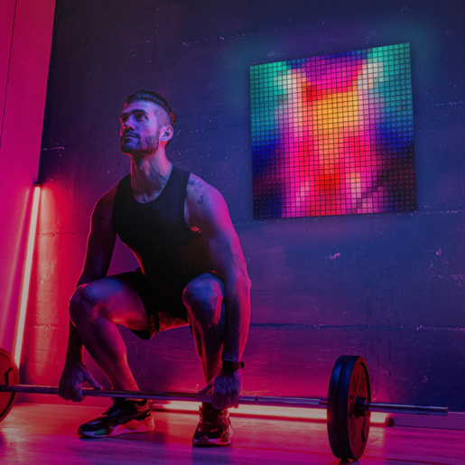 Twinkly Squares pametne lampice, višebojno izdanje, 6 blokova, 64RGB, 20x20