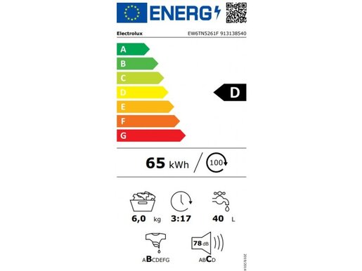 Electrolux perilica rublja EW6TN5261F