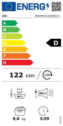 AEG sušilica rublja TR839P4CE